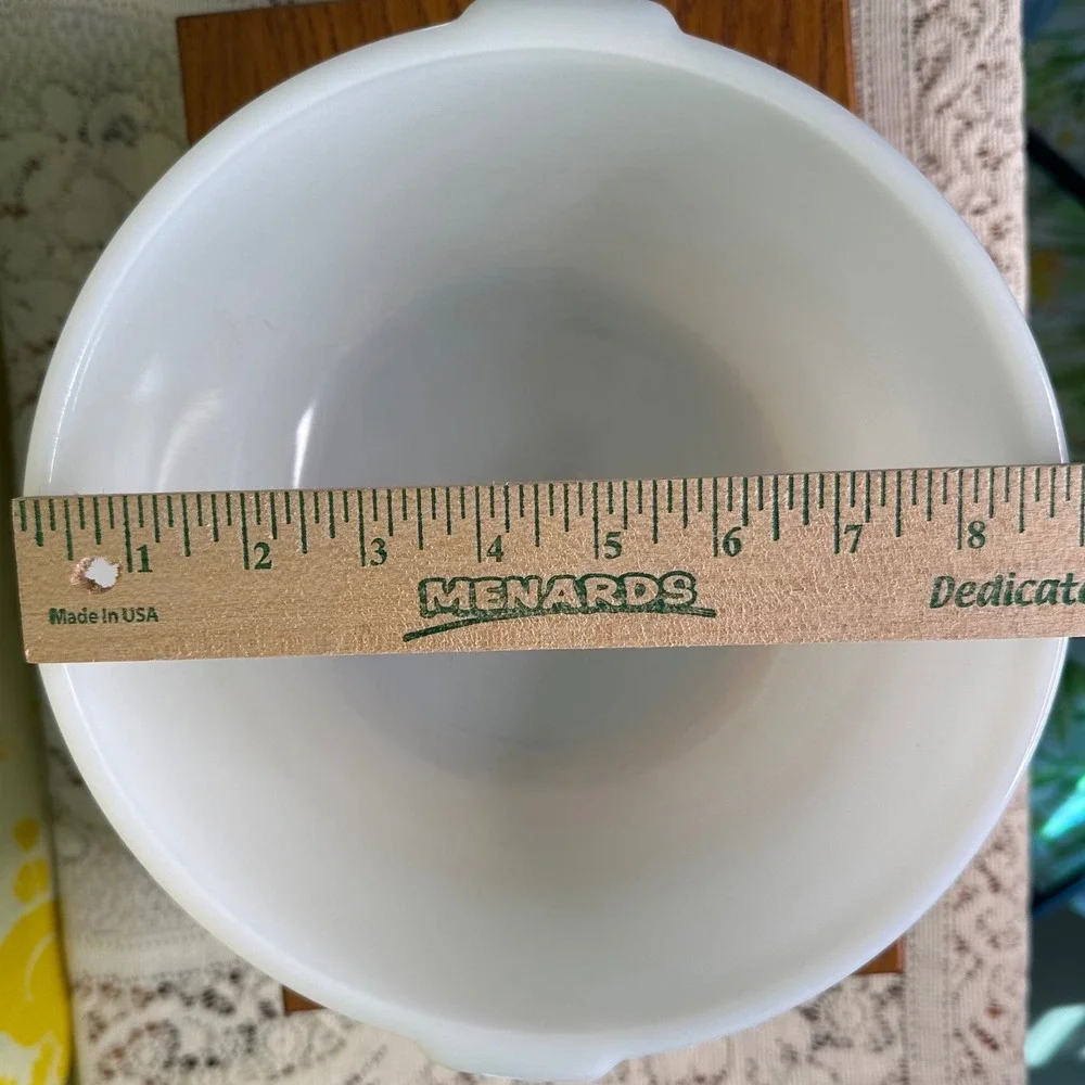 Vintage Sunbeam Mixmaster White Milk Glass Mixing Bowl 9 Inch Large Replacement